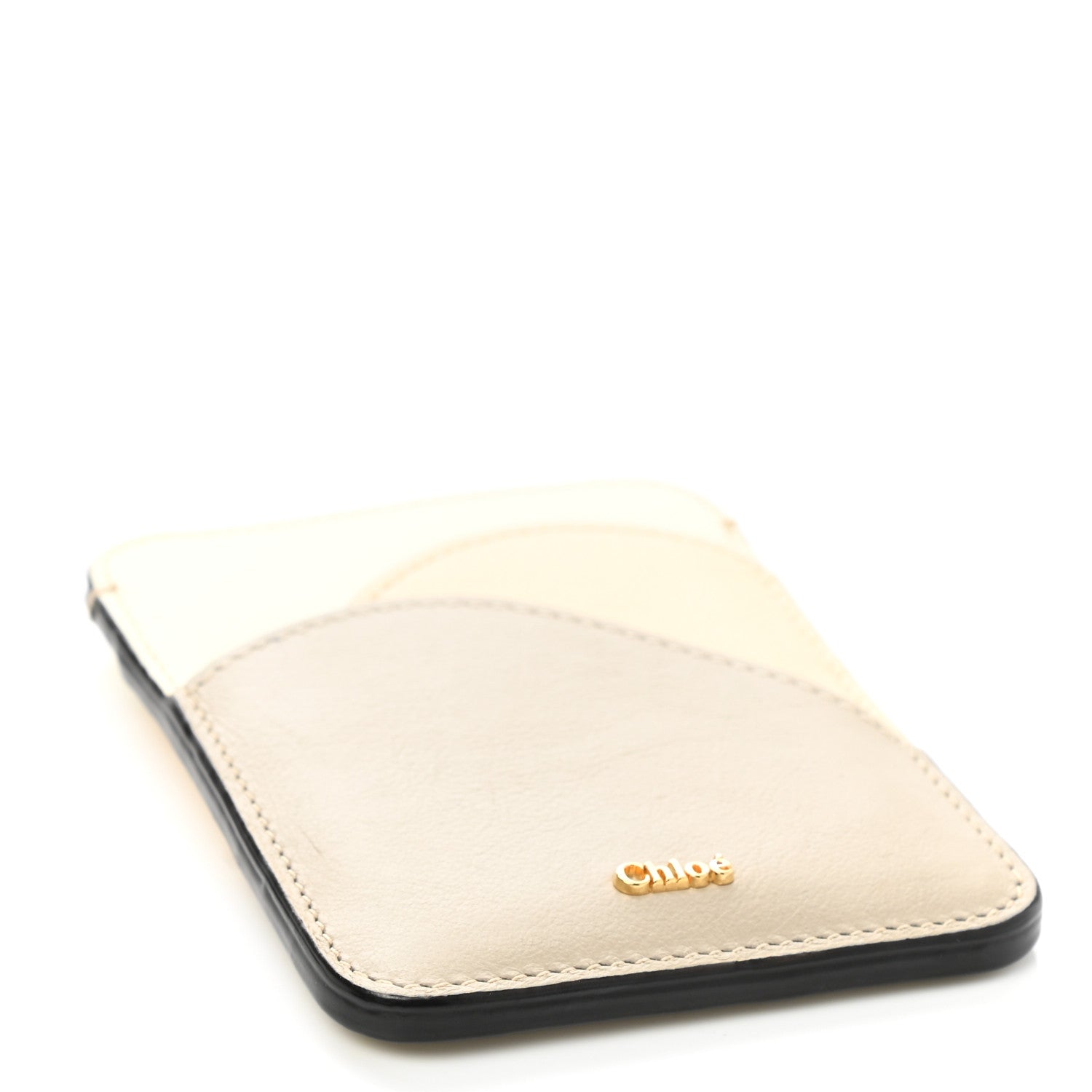 Chloe Smooth Calfskin Walden Card Holder Pastel Grey 4 of 7