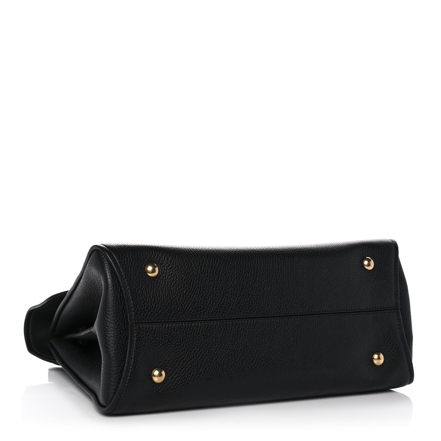 Salvatore Ferragamo Grain Calfskin Gancini Flap Bag Black 4 of 12