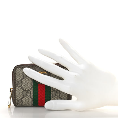 Gucci GG Supreme Monogram Web Ophidia Playing Card Case Beige New Acero 2 of 9