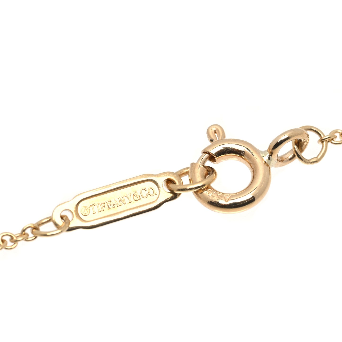 Platinum 18K Yellow Gold Diamond Schlumberger Lynn Pendant Necklace