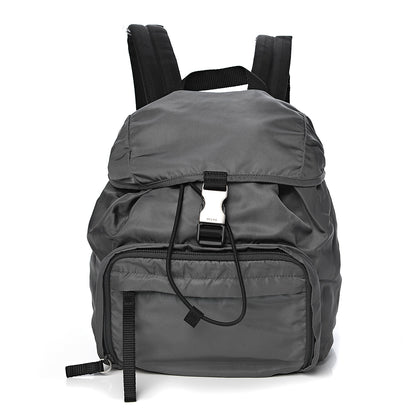 Prada Tessuto Nylon Montagna Small Single Buckle Backpack Ardesia 1 of 10