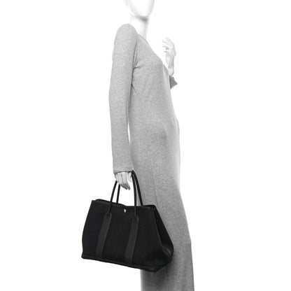 Hermes Toile Negonda Garden Party Tote 36 MM Black 2 of 12