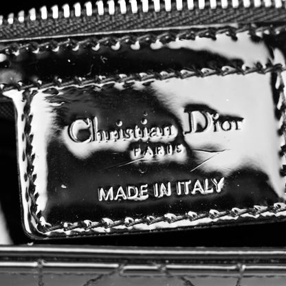 Christian Dior Patent Cannage Medium Lady Dior Black 7 of 10