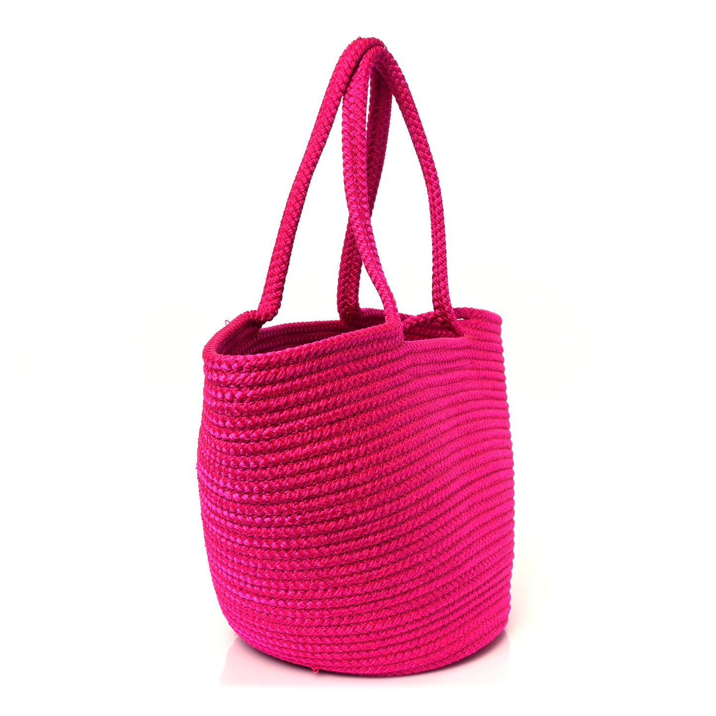 BOTTEGA VENETA Raffia Large Ibiza Basket Bag  Lipstick Pink