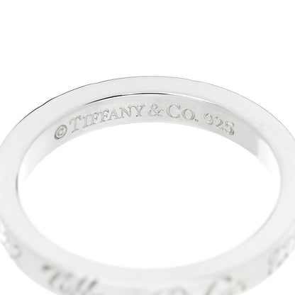 Tiffany Sterling Silver Narrow Notes Ring 52 6 4 of 4