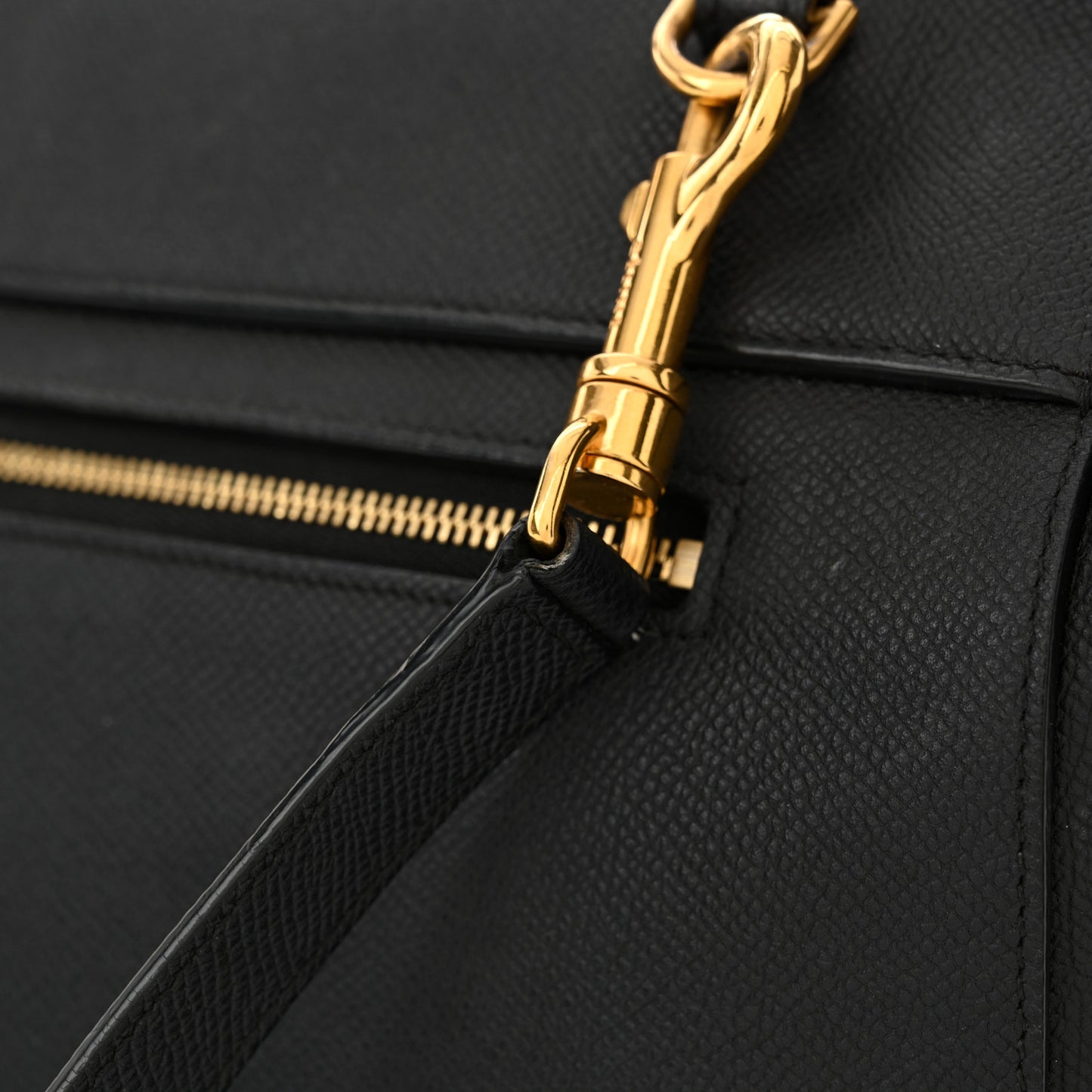 Grained Calfskin Mini Belt Bag Navy