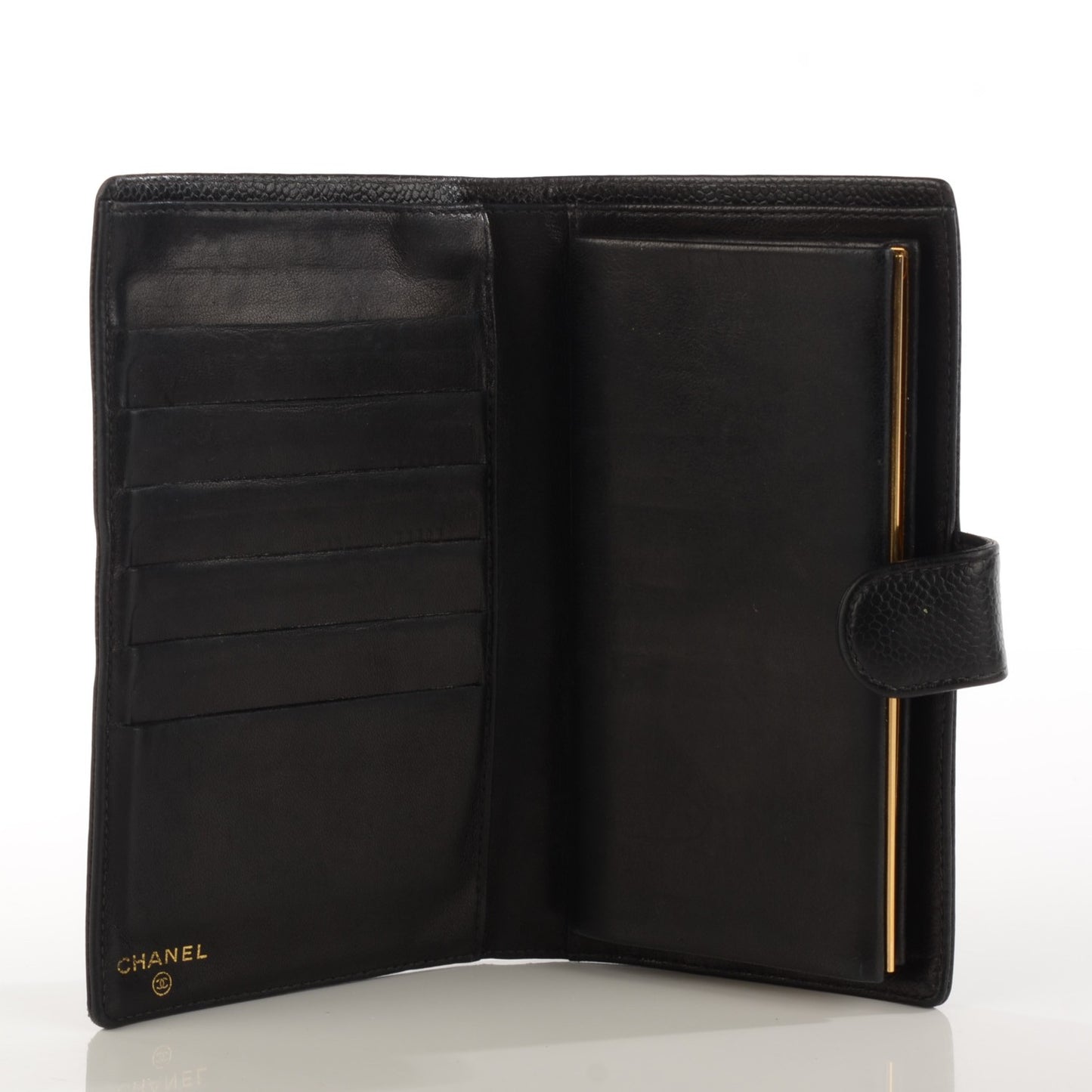 Caviar CC French Wallet Black