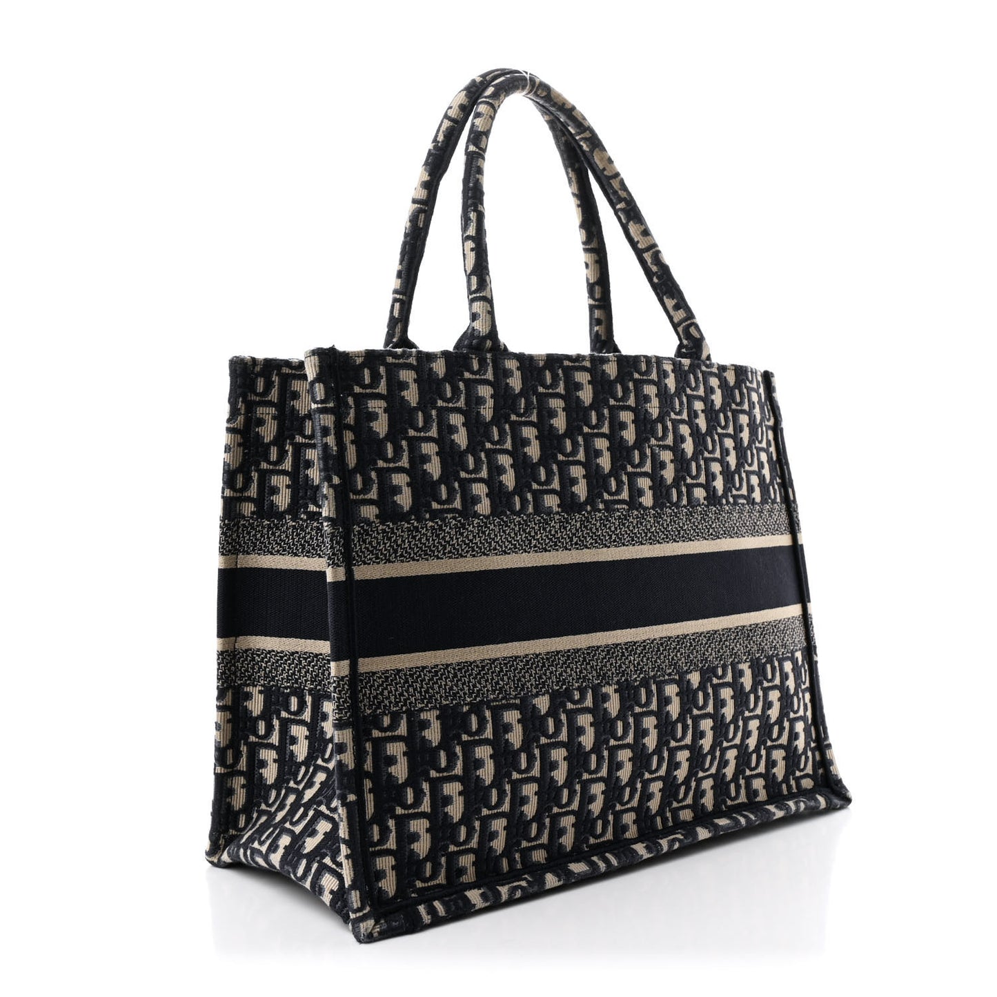 Oblique Medium Book Tote Blue Multicolor