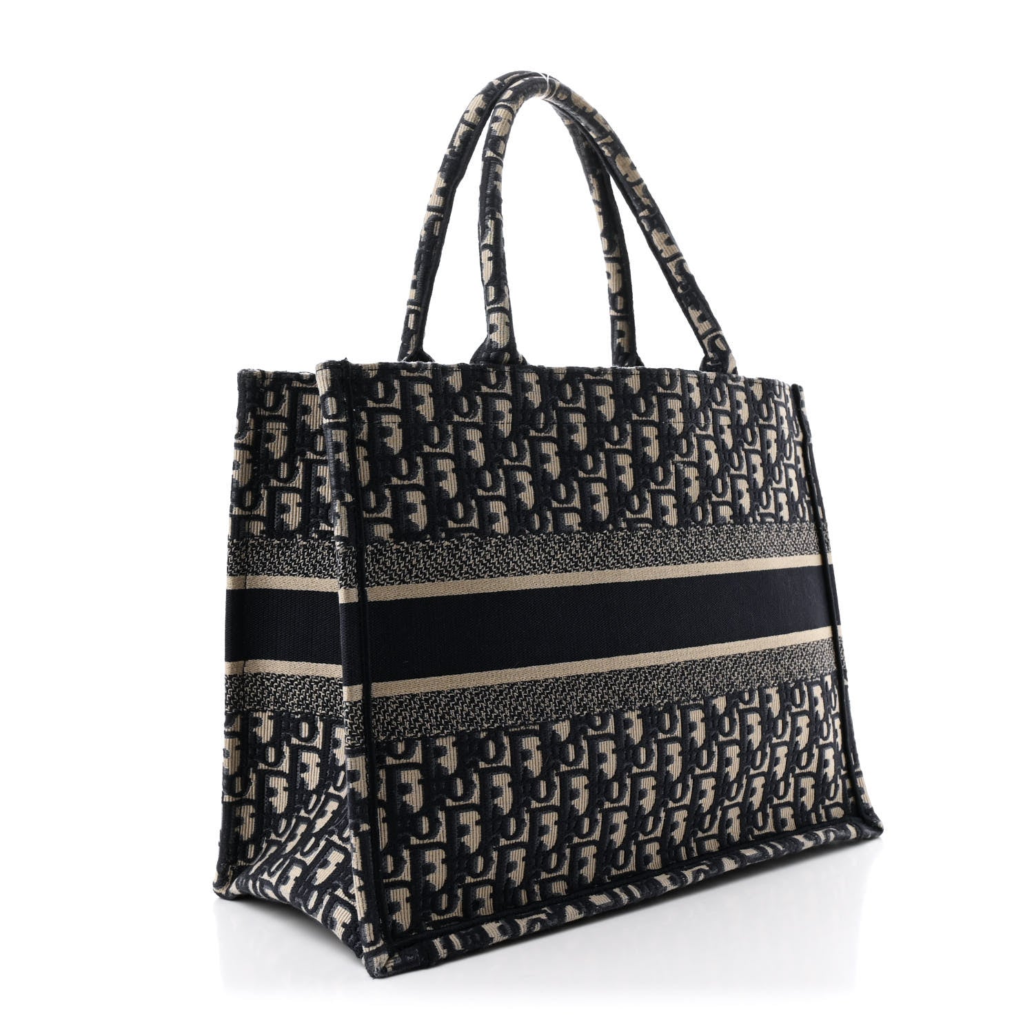 Christian Dior Oblique Medium Book Tote Blue Multicolor 3 of 13
