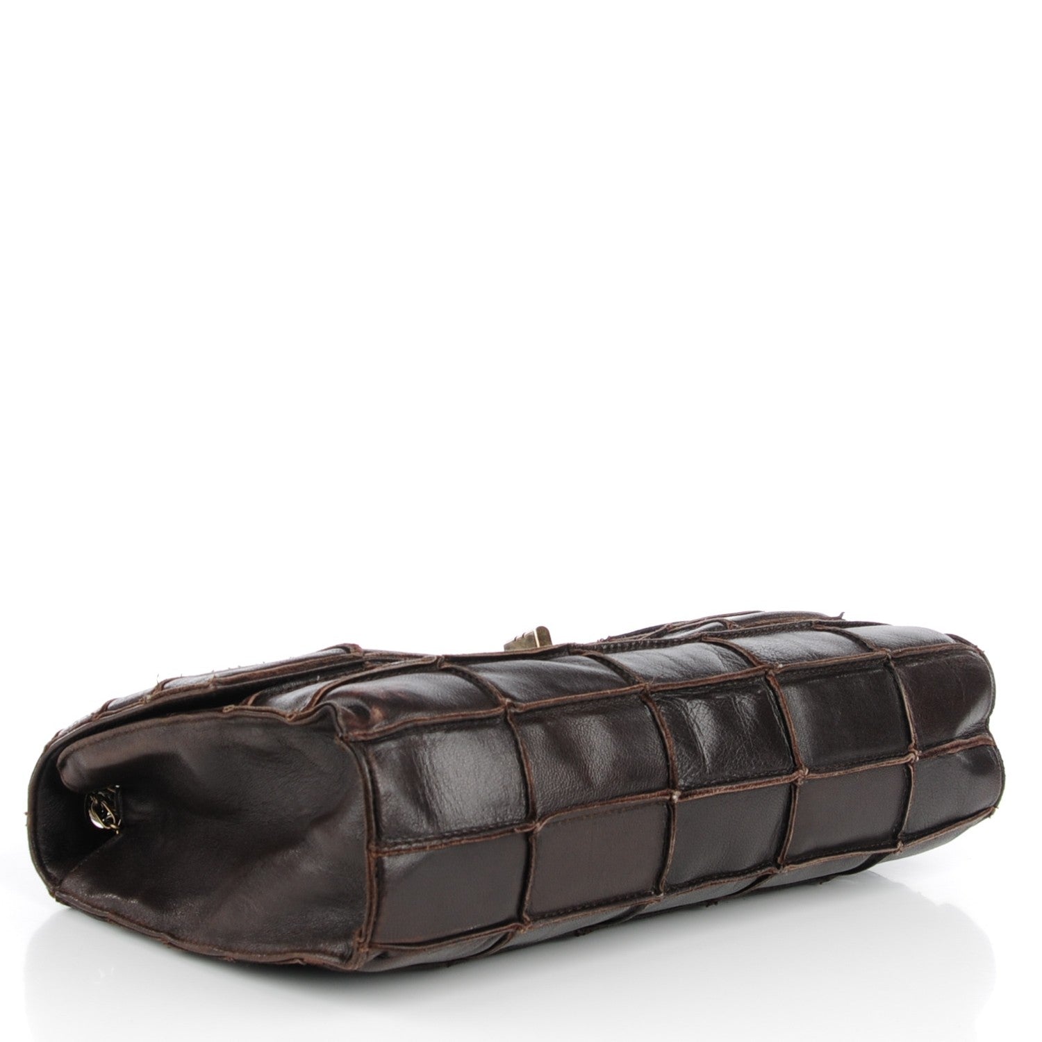 Chanel Lambskin Medium Patchwork Mademoiselle Single Flap Brown 4 of 9