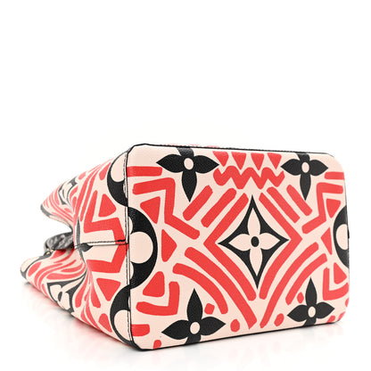 Louis Vuitton Monogram Giant Crafty NeoNoe MM Creme Rouge Black 4 of 7