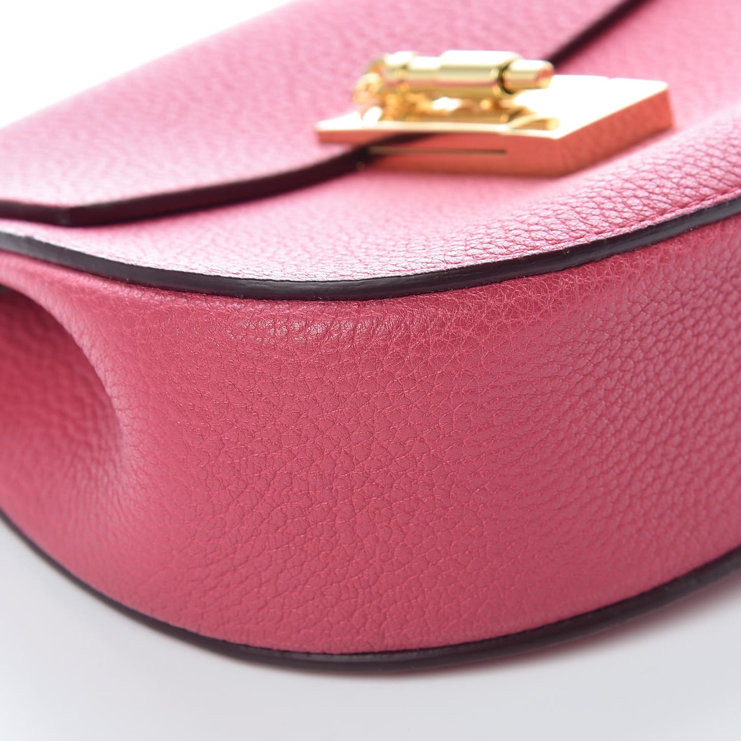 Grained Lambskin Mini Drew Shoulder Bag Dreamy Pink
