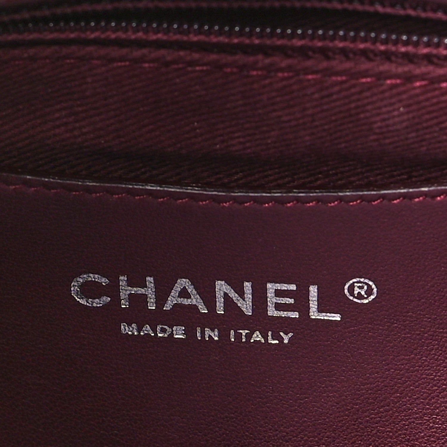 Chanel Patent Quilted Medium Just Mademoiselle Bowling Bag Burgundy 6 of 9