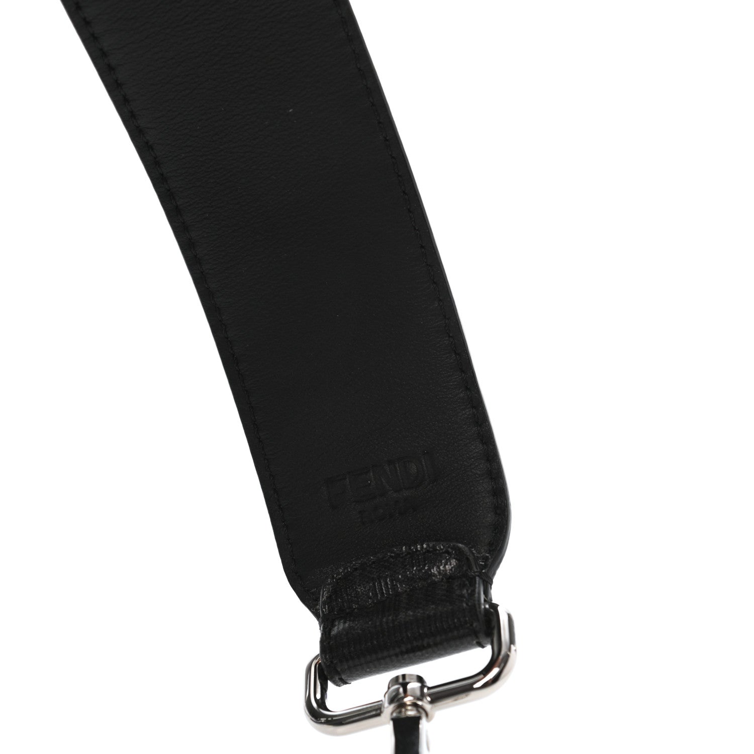 Fendi Glazed Fabric FF Strap You Black 3 of 4
