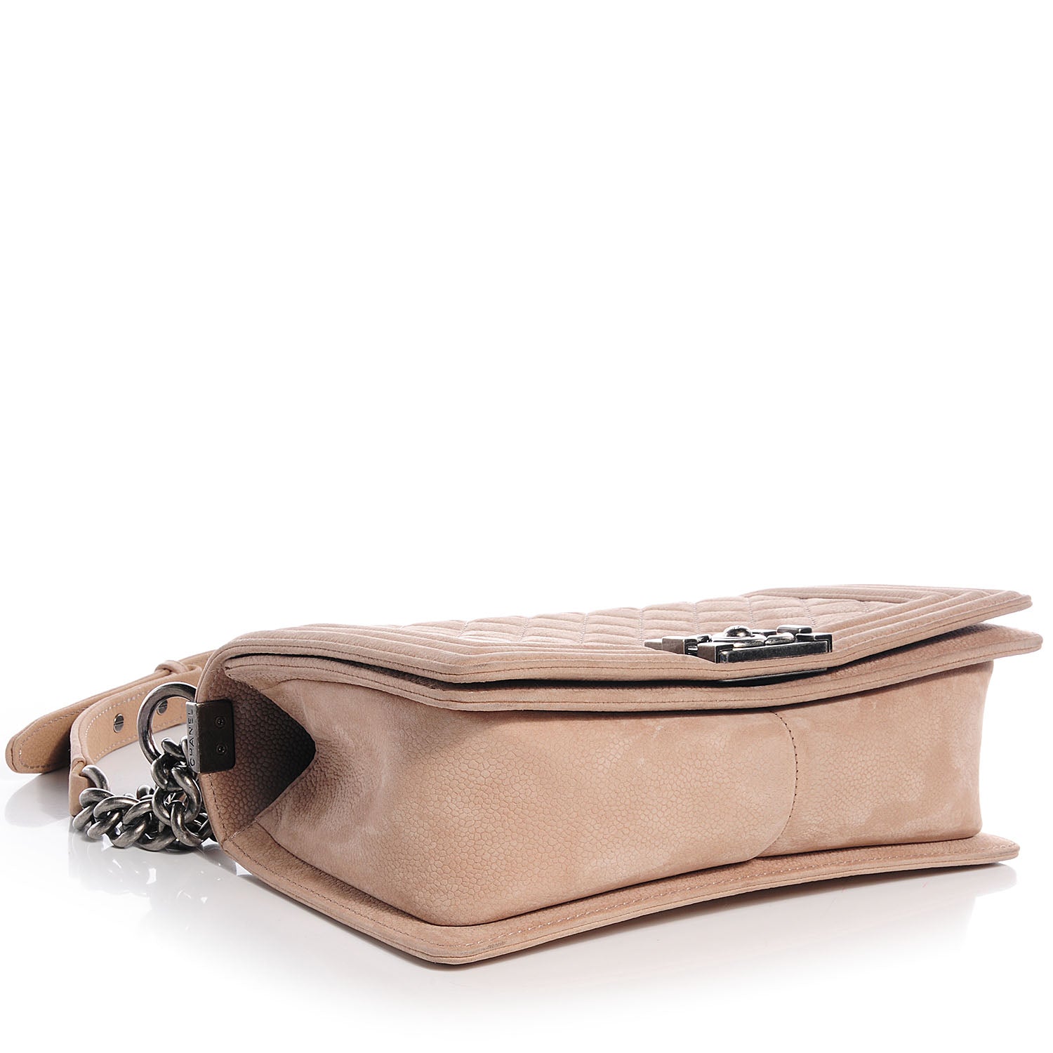Chanel Iridescent Caviar Medium Boy Flap Beige 4 of 8