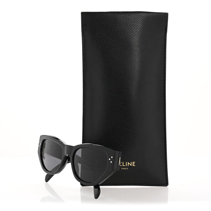 Celine Acetate Polarized Square Sunglasses CL40219I Black 7 of 7
