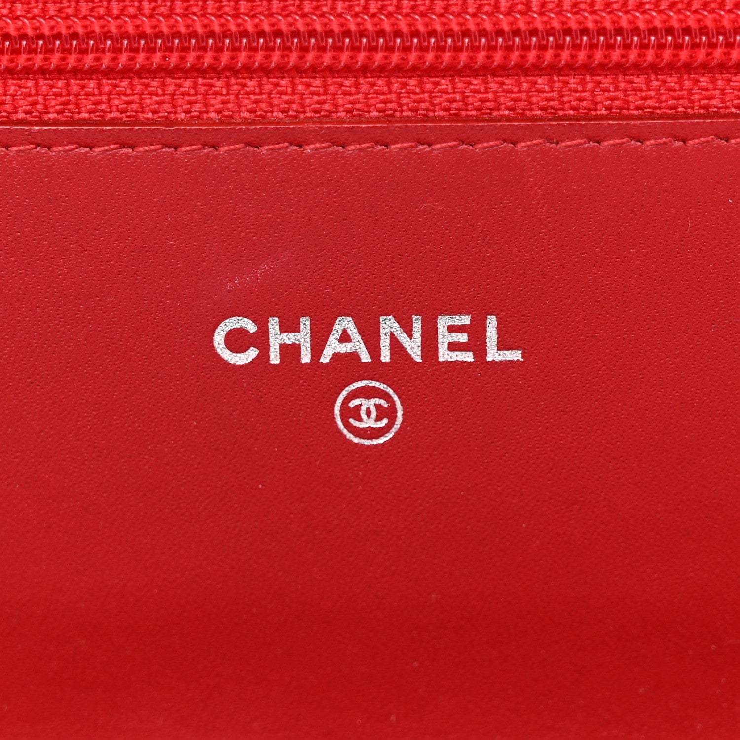 Chanel Patent Quilted Brilliant Wallet On Chain WOC Red 6 of 14