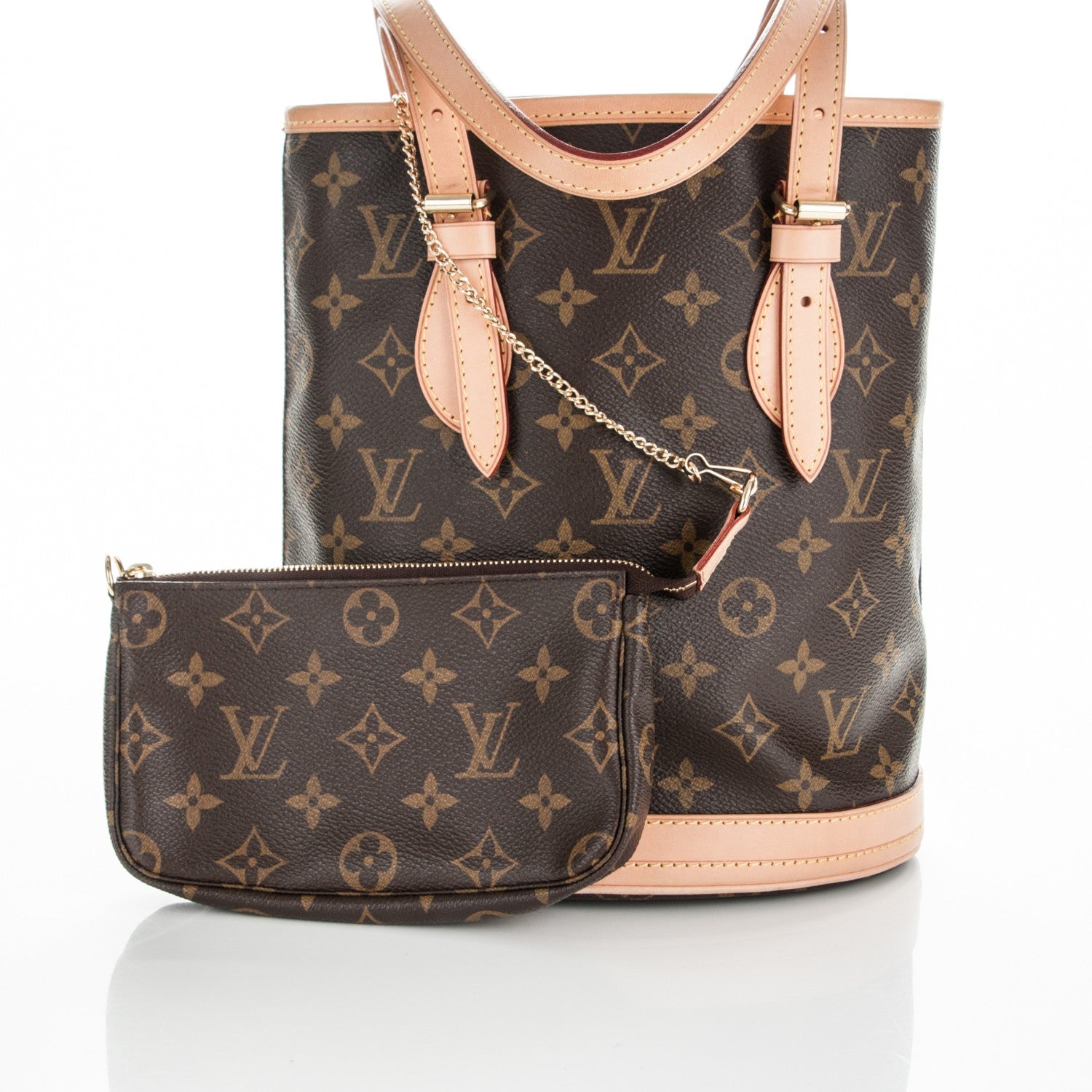 Louis Vuitton Monogram Petit Bucket 23 5 of 8