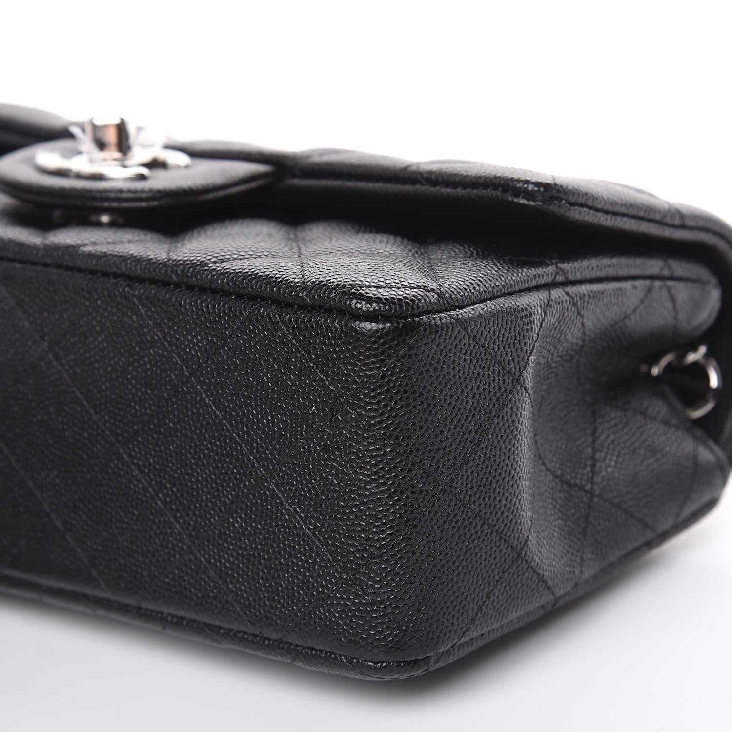 Chanel Caviar Quilted Mini Rectangular Flap Black 9 of 10
