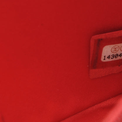 Chanel Lambskin Quilted Chain Clutch Flap Red 7 of 8