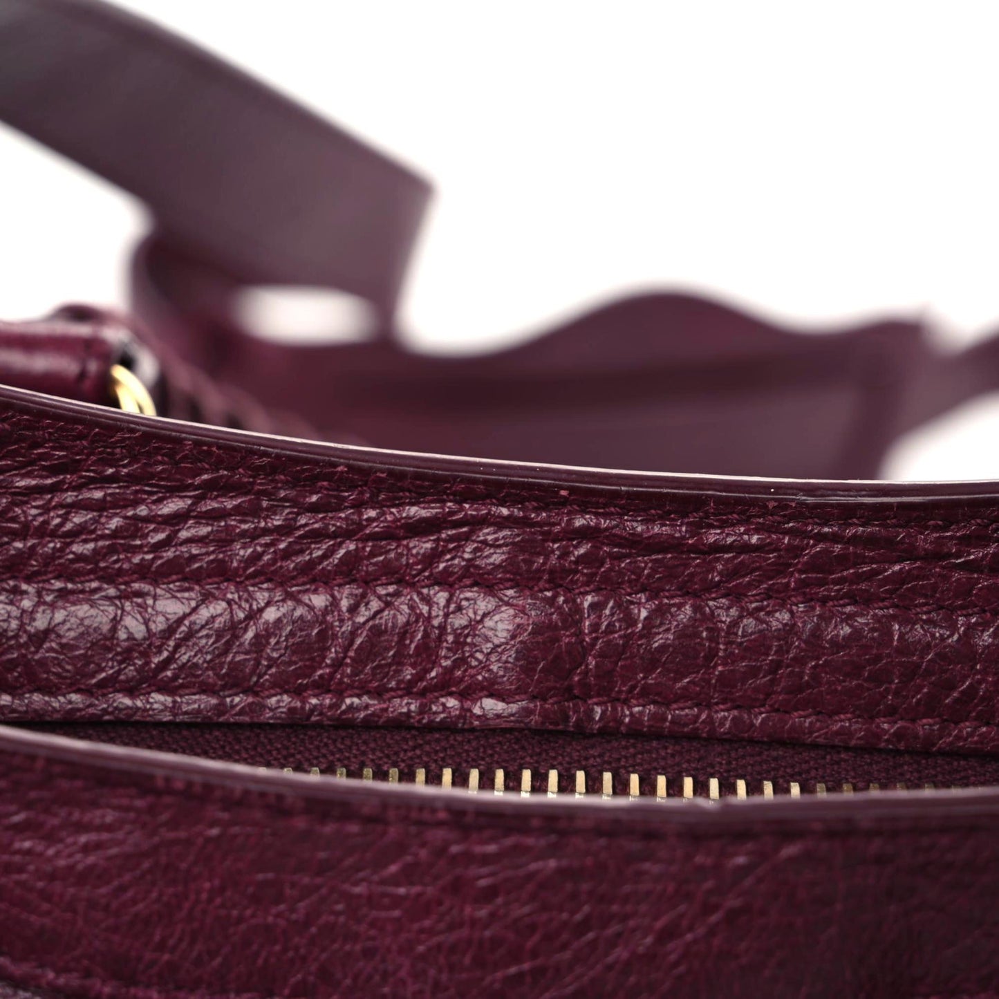 Agneau Classic Gold Hardware S City Violet Prune