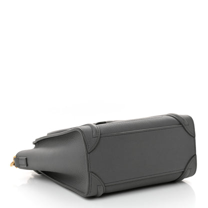 Celine Baby Drummed Calfskin Nano Luggage Kohl 4 of 10