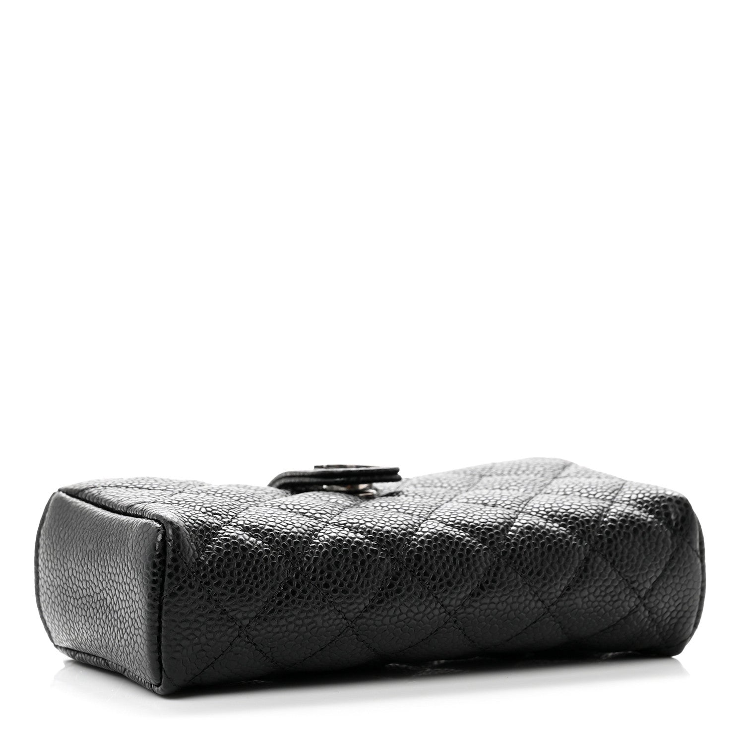 Chanel Caviar Quilted Mini Phone Holder Clutch Black 4 of 8