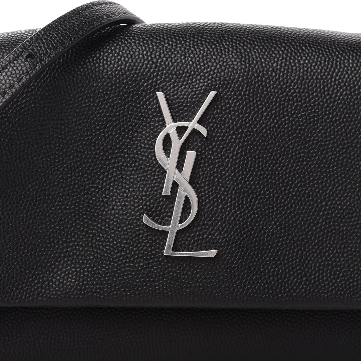 Saint Laurent Grain De Poudre Monogram Toy West Hollywood Fold-Over Bag Black 10 of 10