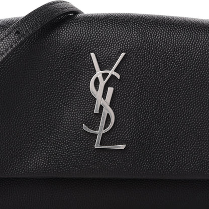 Saint Laurent Grain De Poudre Monogram Toy West Hollywood Fold-Over Bag Black 10 of 10