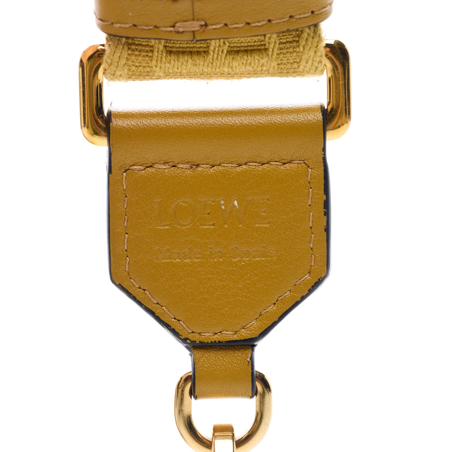 Loewe Calfskin Jacquard Anagram Strap Ochre 4 of 4
