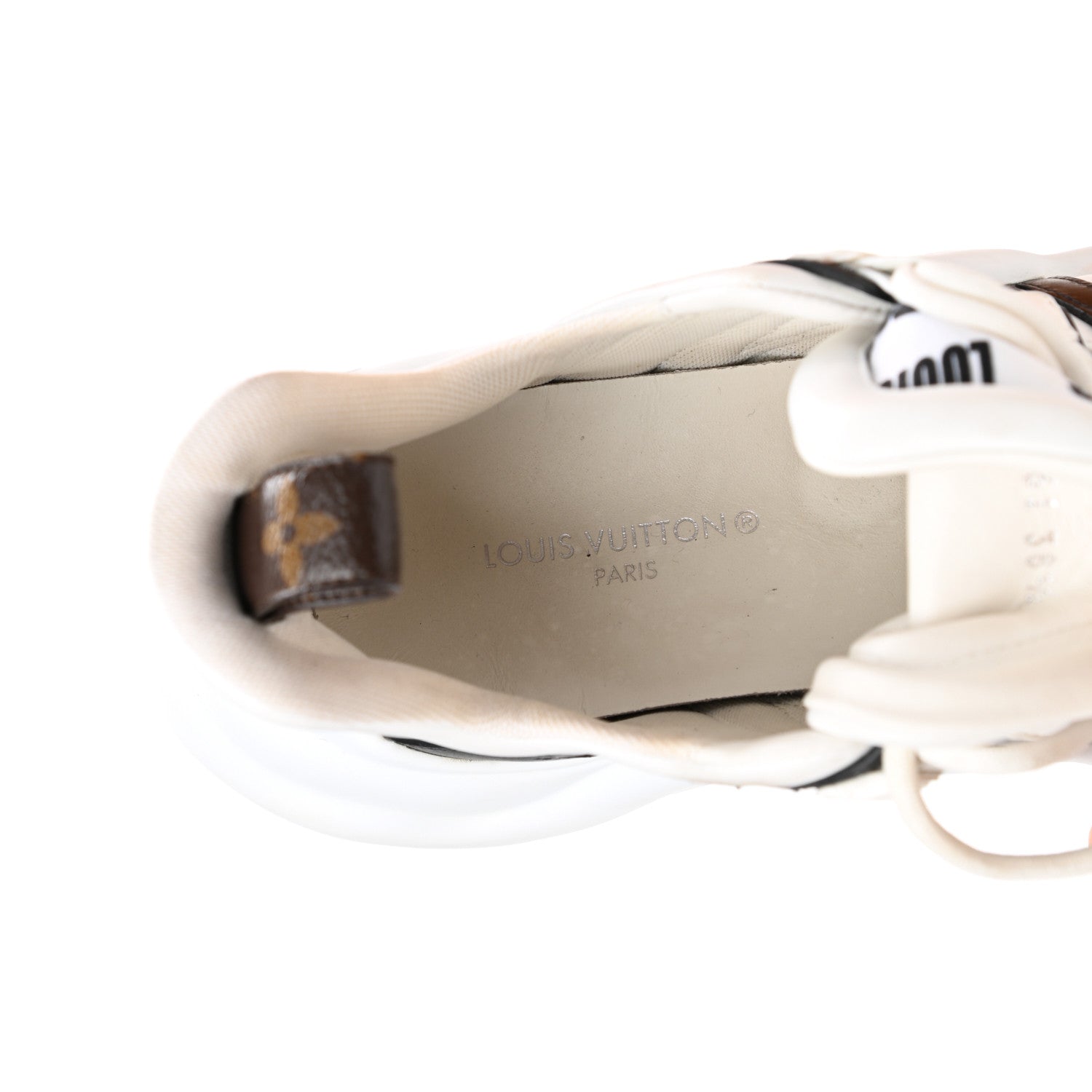 Louis Vuitton X FORNASETTI Calfskin Technical Nylon LV Archlight Sneaker 38.5 Black 7 of 15