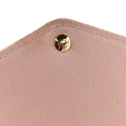 Louis Vuitton Damier Azur Pochette Felicie Chain Wallet Rose Ballerine 12 of 15