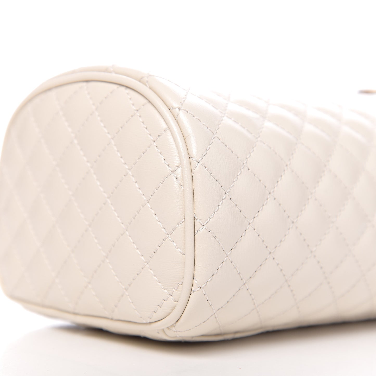 Calfskin Trapuntata Zumi Belt Bag Off White