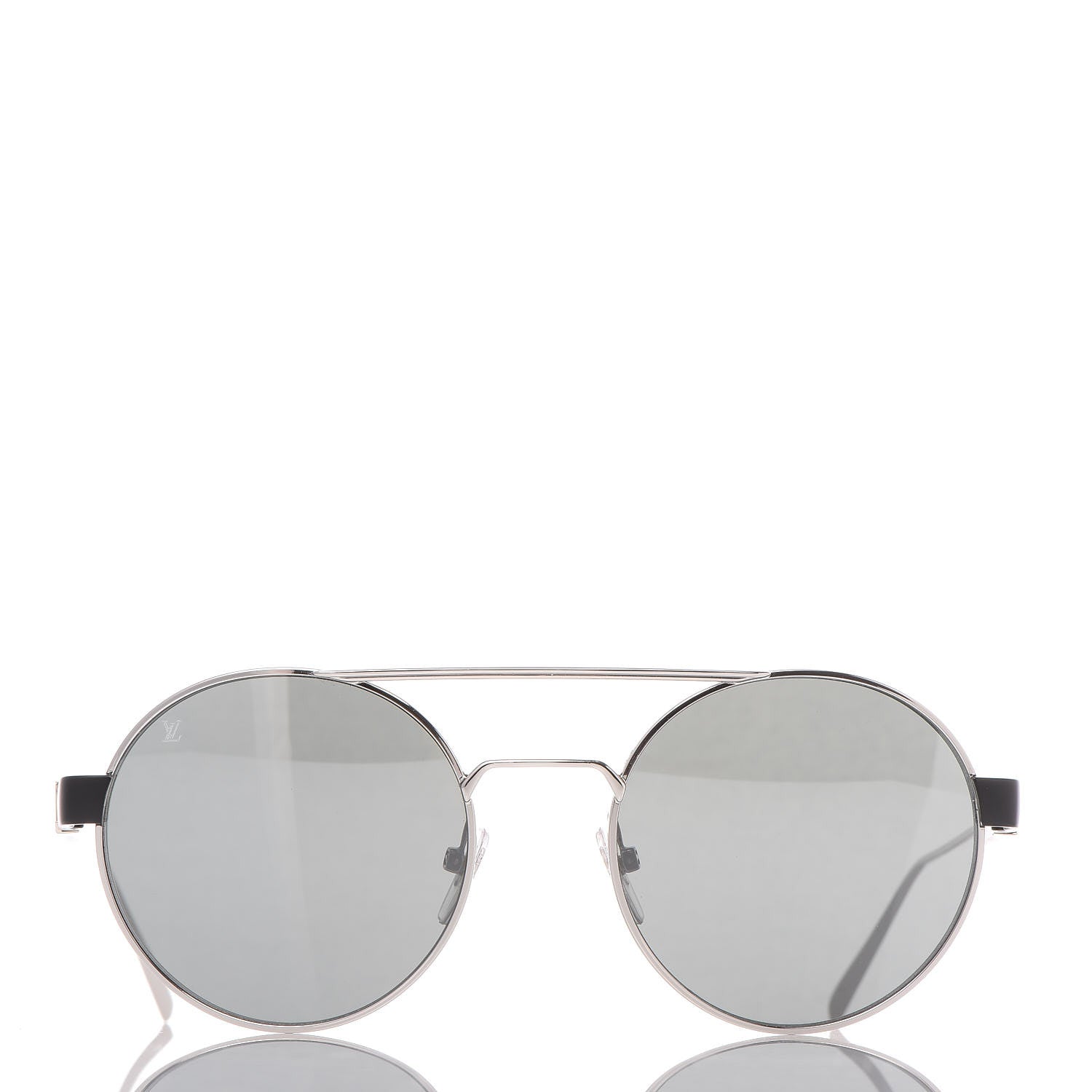 Louis Vuitton LV Starburst Round Sunglasses Z1103W Silver Black 3 of 8