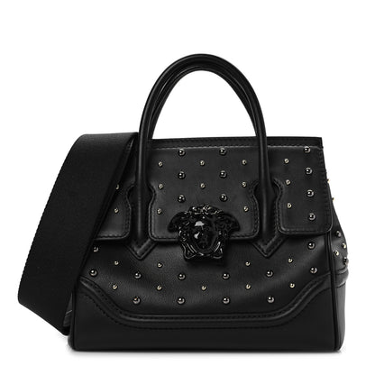 Versace Calfskin Studded Medium Palazzo Empire Bag Black 1 of 7