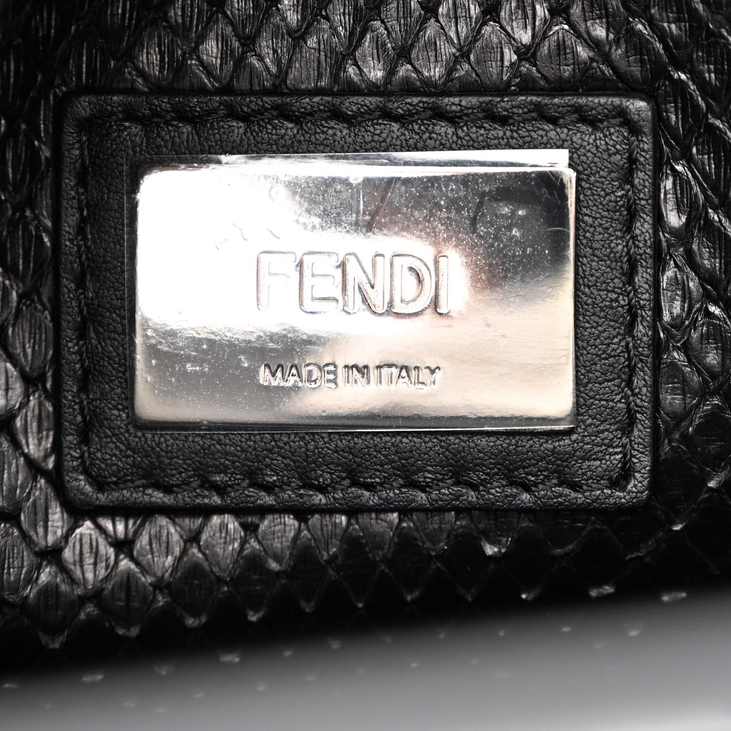 Vitello Seta Snakeskin Crocodile Monster Eyes Medium Peekaboo Iconic Satchel Black Girasole