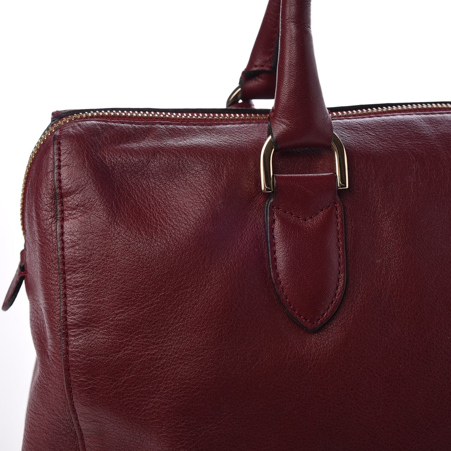 Pebbled Calfskin Medium Del Rey Satchel Black Forest