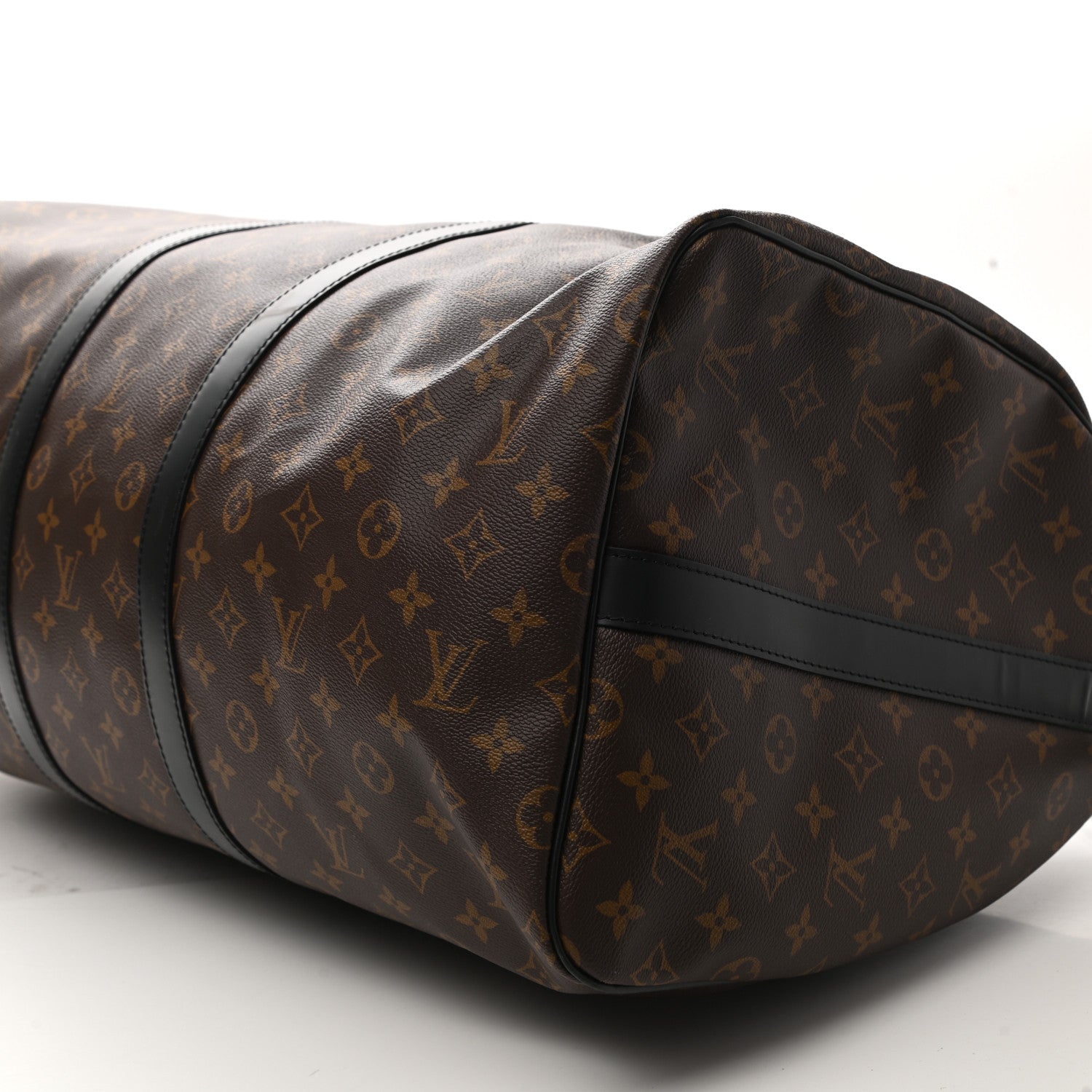 Louis Vuitton Monogram Macassar Keepall Bandouliere 55 9 of 10