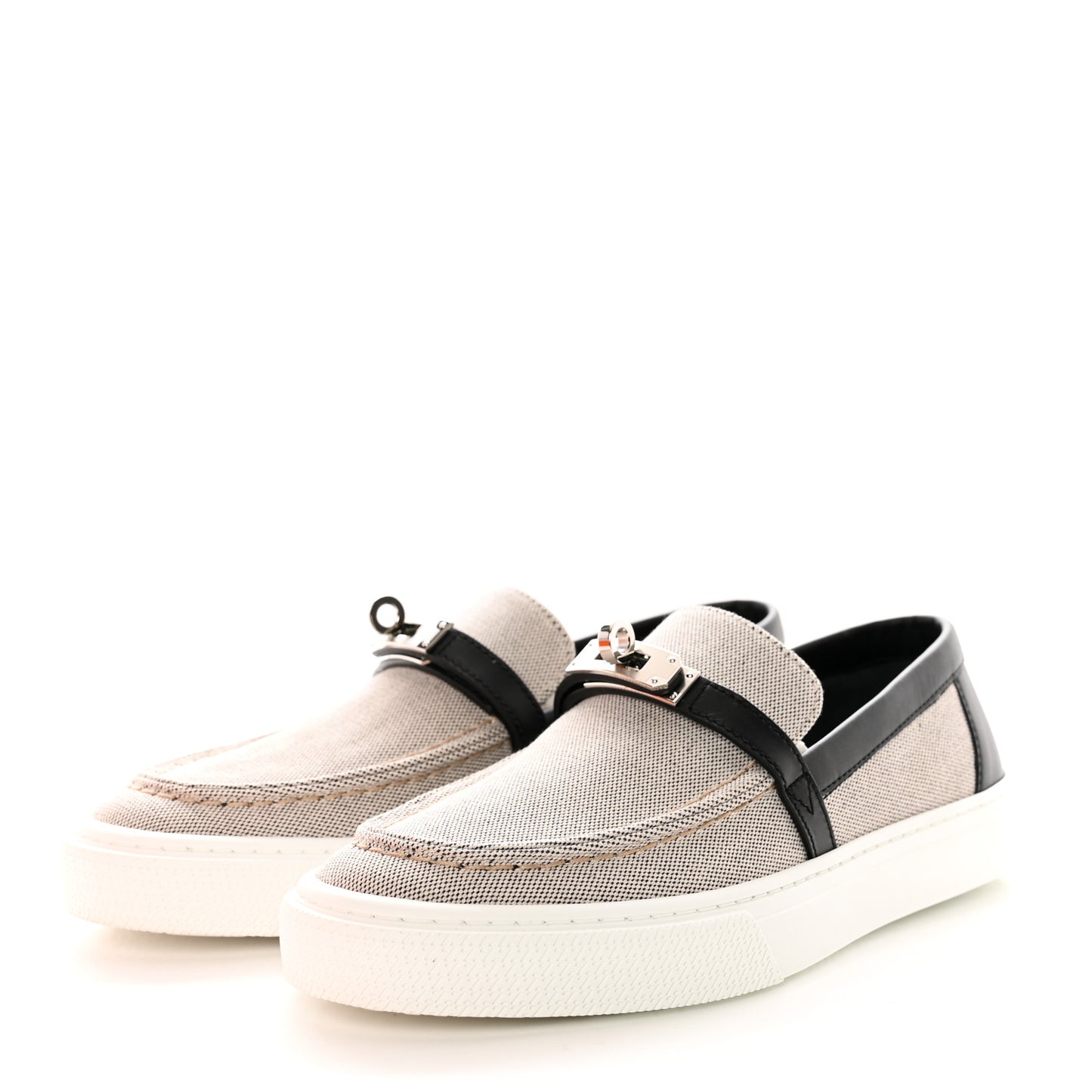 Toile De Coton Calfskin Womens Game Slip On Sneakers 36 Prunoir Black