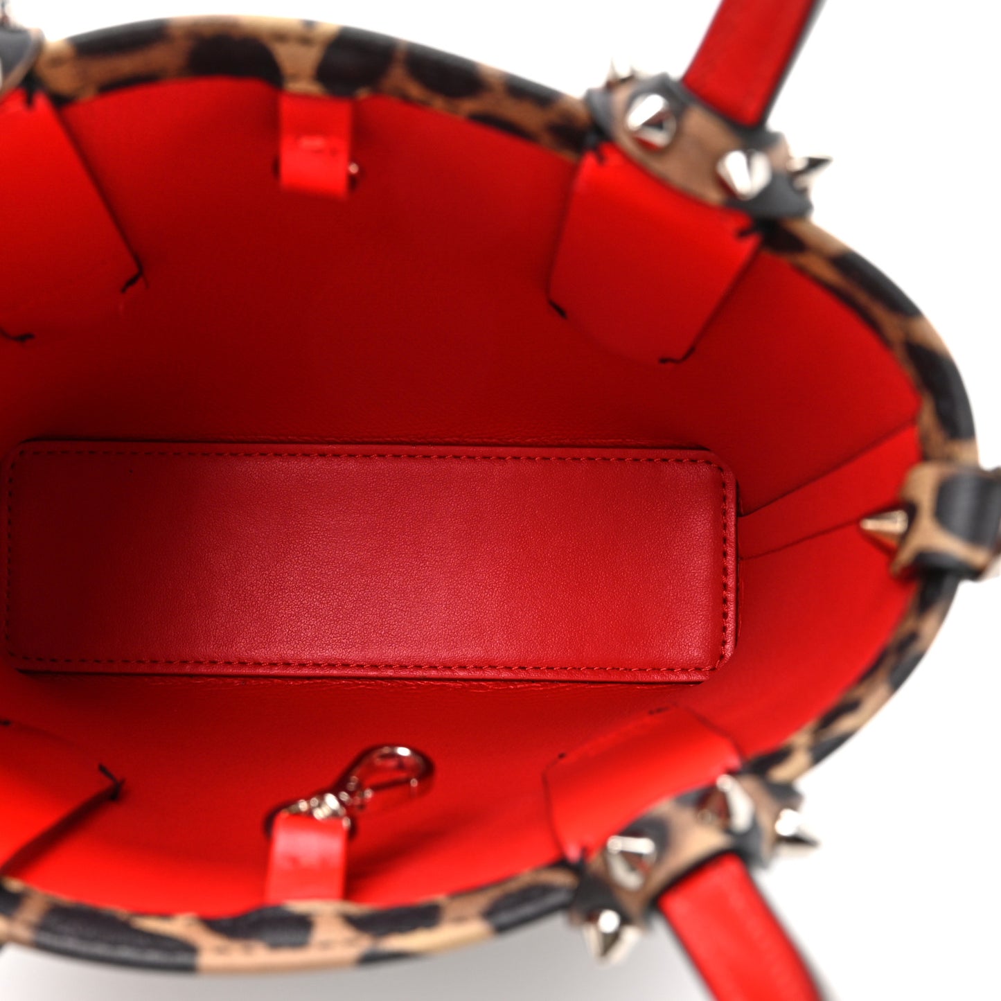 Calfskin Leopard Mini North South Cabata Tote Multicolor