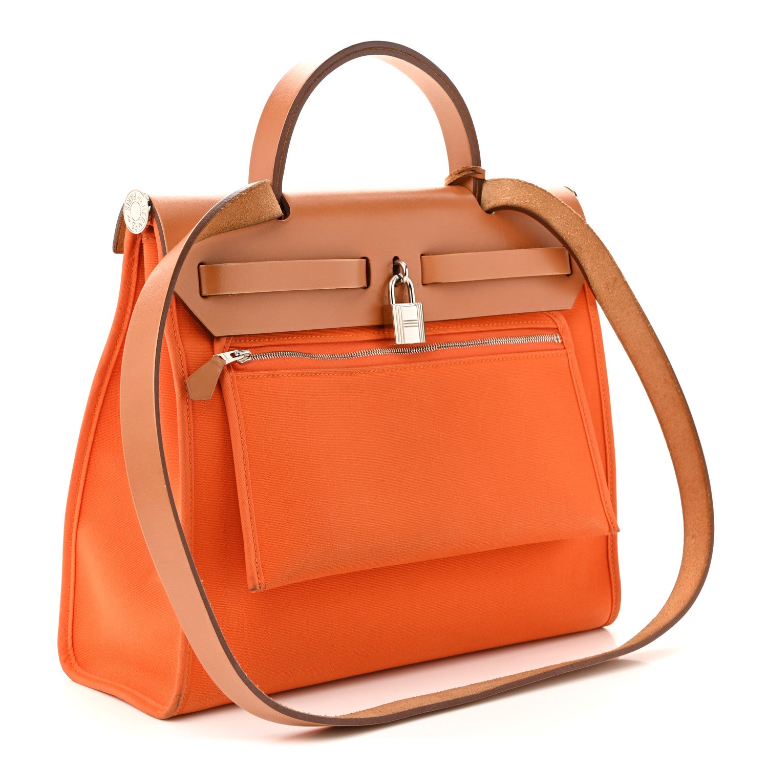 Hermes Toile Vache Hunter Herbag Zip 31 PM Orange 4 of 12