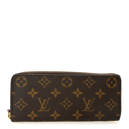Louis Vuitton Monogram Clemence Wallet Fuchsia 1 of 7
