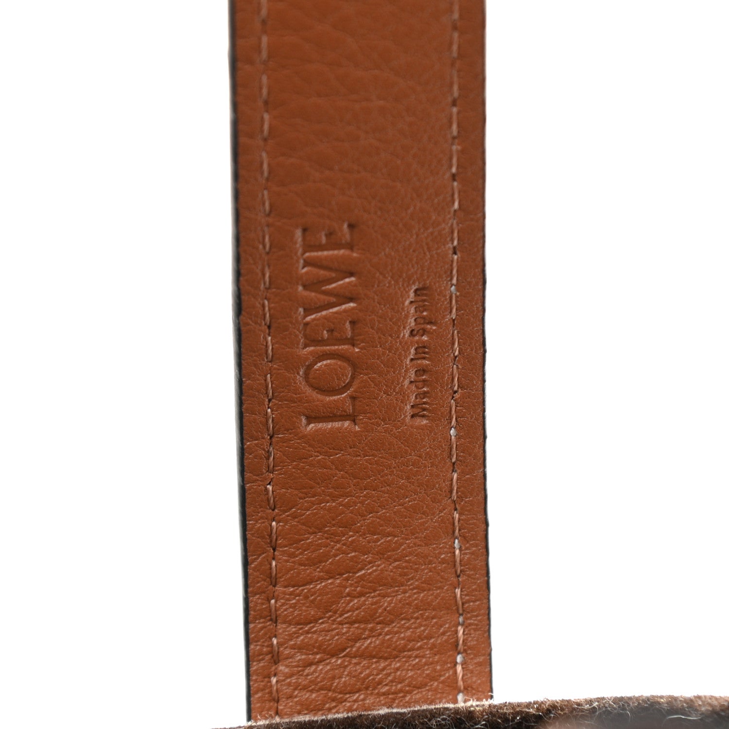 Loewe Felt Calfskin Elephant Basket Tote Beige Brown 7 of 11