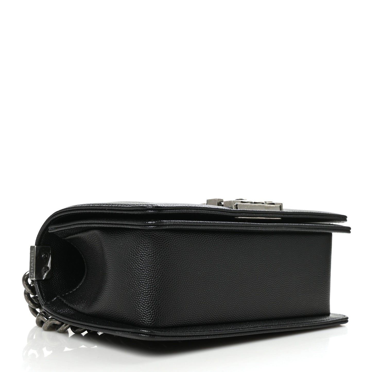 Caviar Quilted Small Boy Flap Black