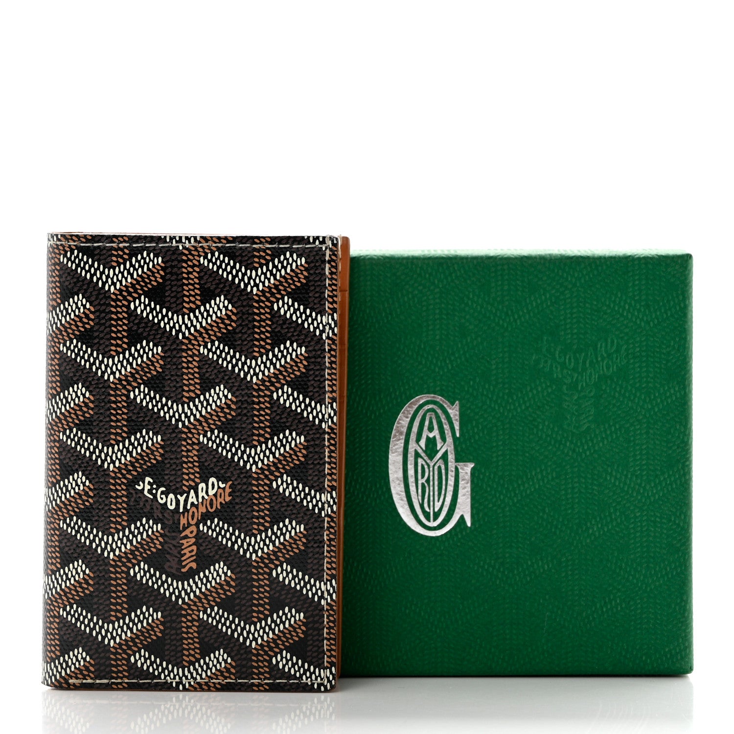 Goyard Goyardine Saint Pierre Card Holder Black Gold 7 of 7