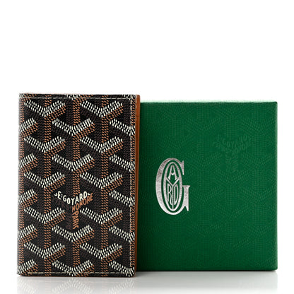 Goyard Goyardine Saint Pierre Card Holder Black Gold 7 of 7
