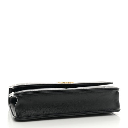 Chanel Lambskin Quilted Chanel 19 Wallet On Chain WOC Black 4 of 13