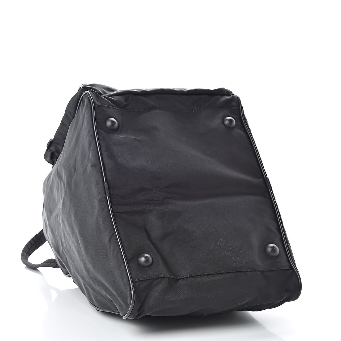 Tessuto Nylon Top Handle Bag Black