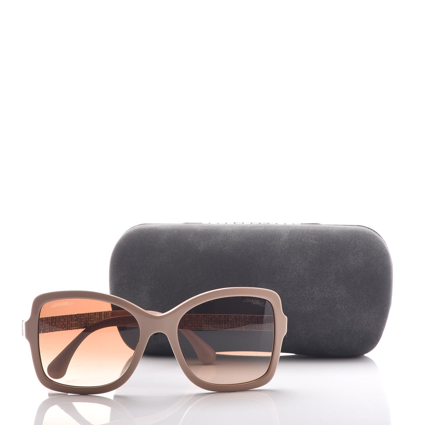 Square Winter Sunglasses 5383 Beige