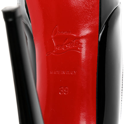 Christian Louboutin Patent Bianca 140 Pumps 39 Black 7 of 7